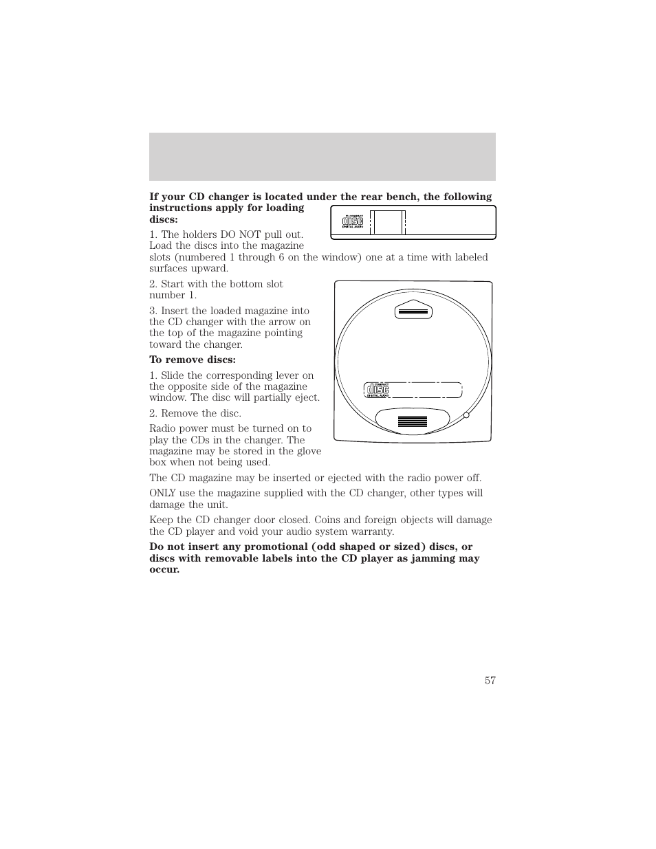 Controls and features | FORD 2000 F-150 User Manual | Page 57 / 280