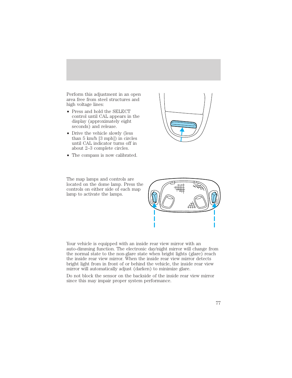 Controls and features | FORD 2000 F-150 User Manual | Page 77 / 280