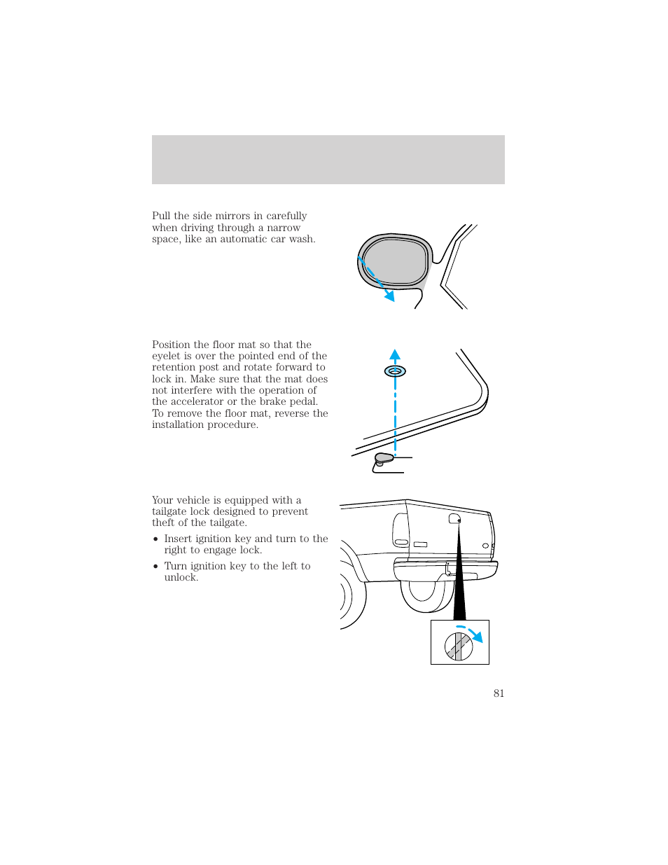 Controls and features | FORD 2000 F-150 User Manual | Page 81 / 280