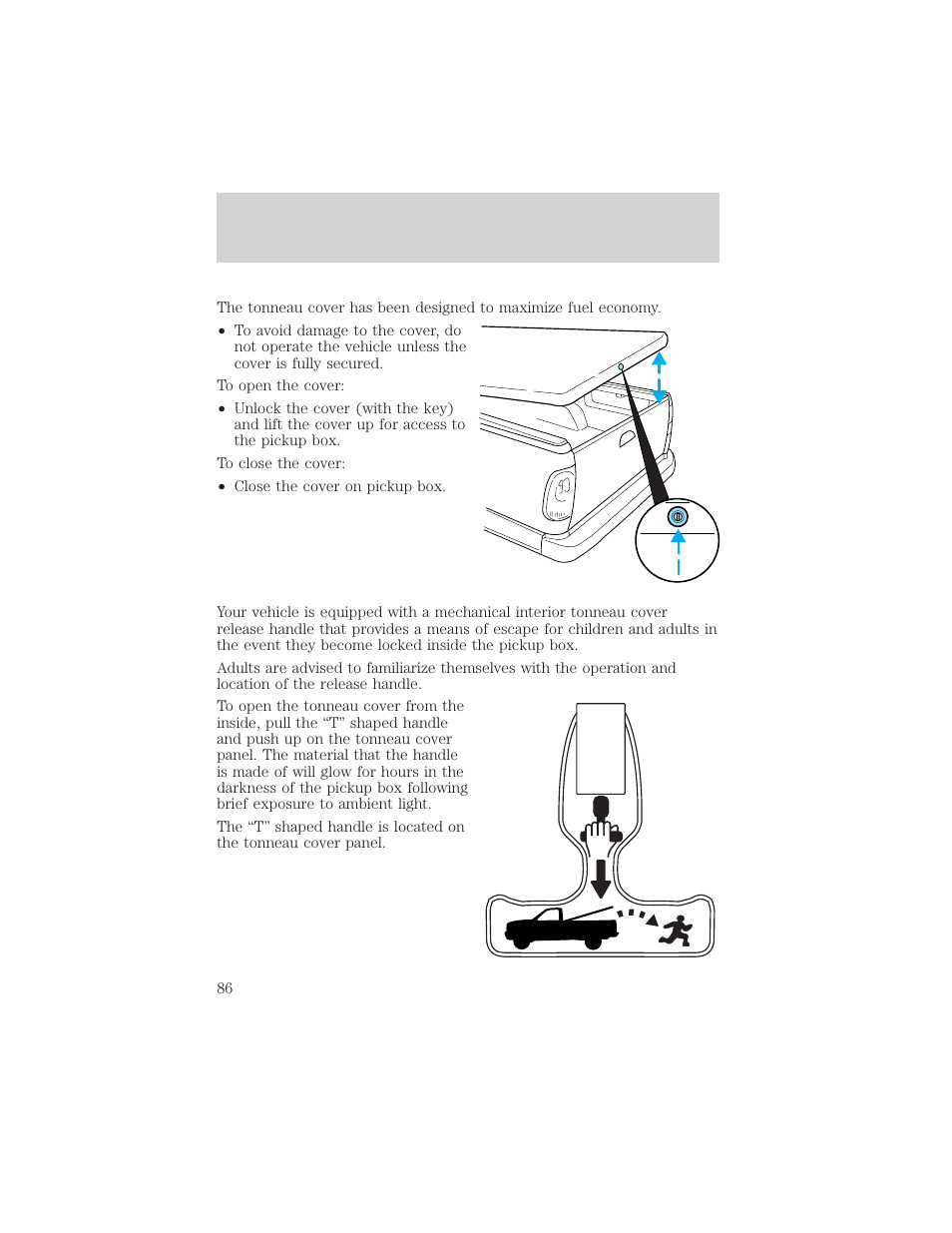Controls and features | FORD 2000 F-150 User Manual | Page 86 / 280