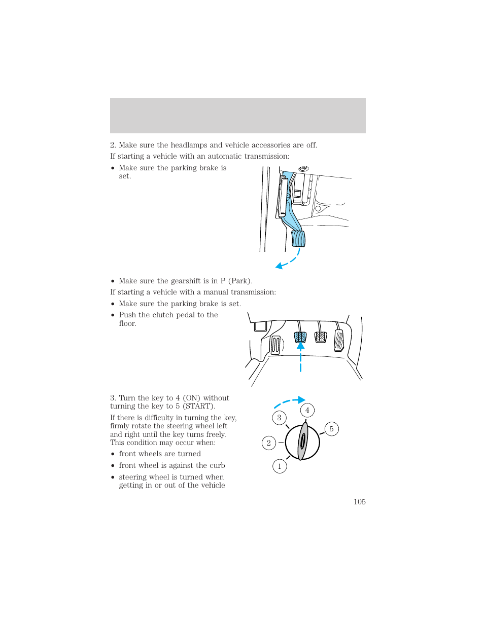 Starting | FORD 2000 F-550 v.1 User Manual | Page 105 / 256