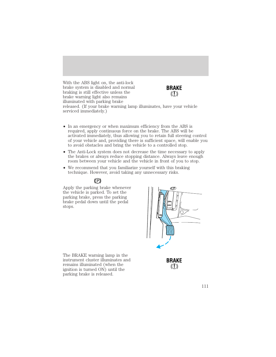 Driving | FORD 2000 F-550 v.1 User Manual | Page 111 / 256