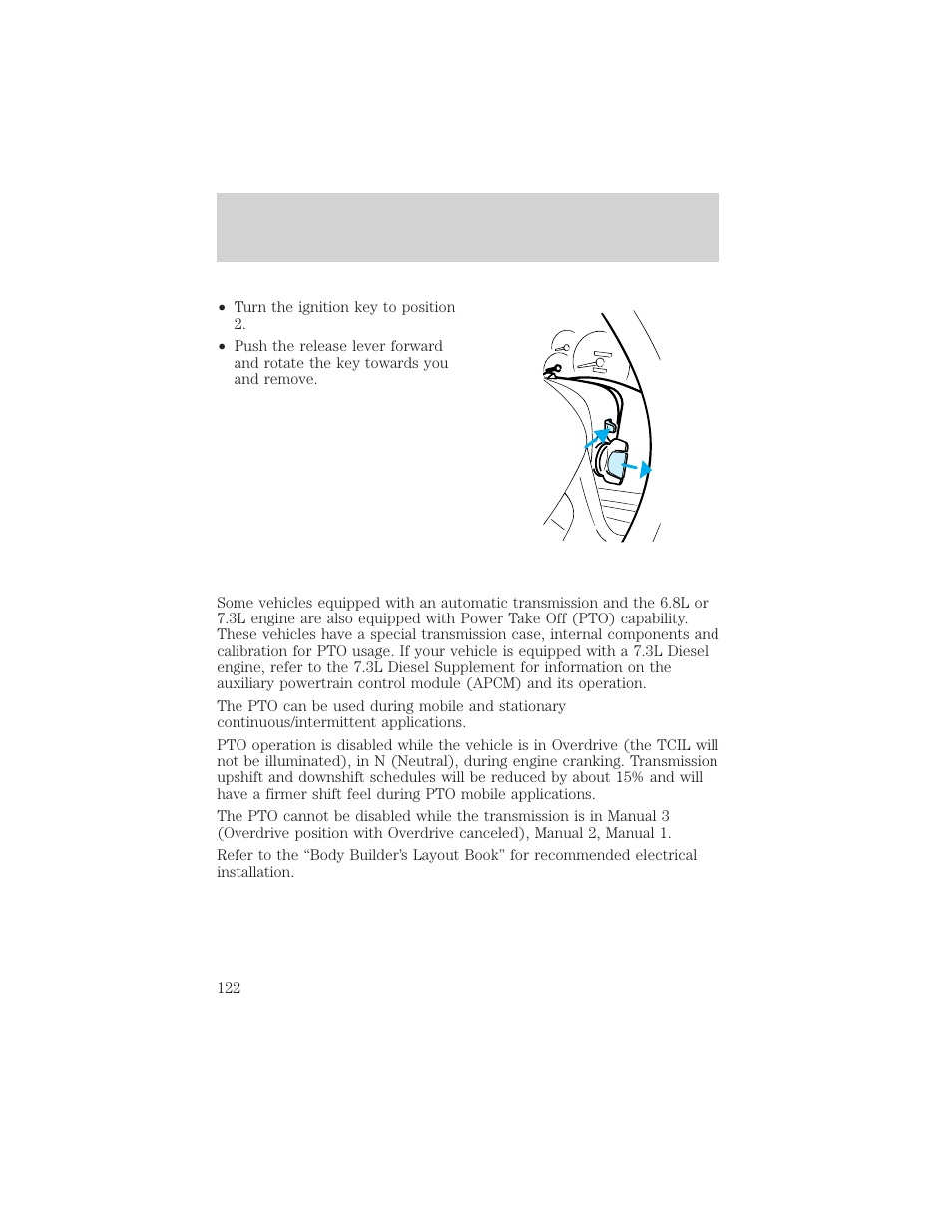 Driving | FORD 2000 F-550 v.1 User Manual | Page 122 / 256