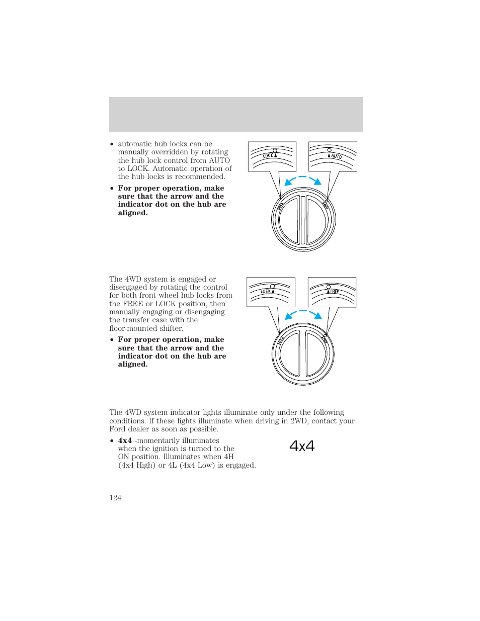 Driving | FORD 2000 F-550 v.1 User Manual | Page 124 / 256