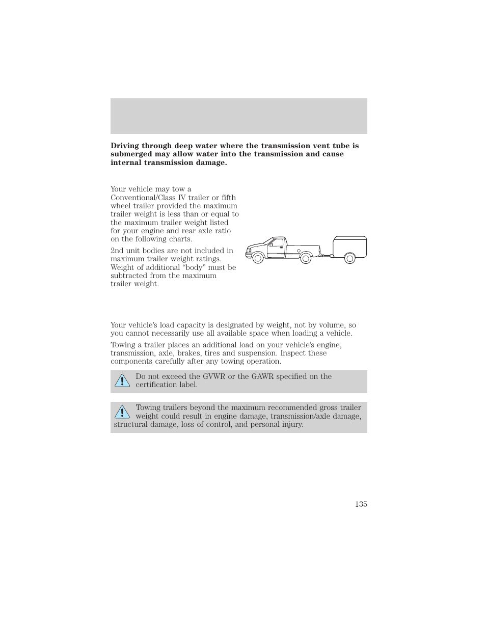 Driving | FORD 2000 F-550 v.1 User Manual | Page 135 / 256