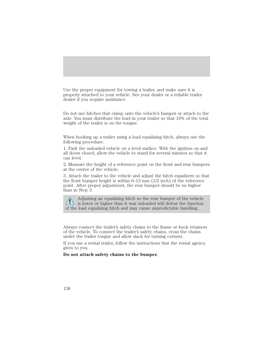 Driving | FORD 2000 F-550 v.1 User Manual | Page 138 / 256