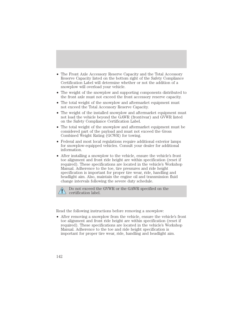 Driving | FORD 2000 F-550 v.1 User Manual | Page 142 / 256