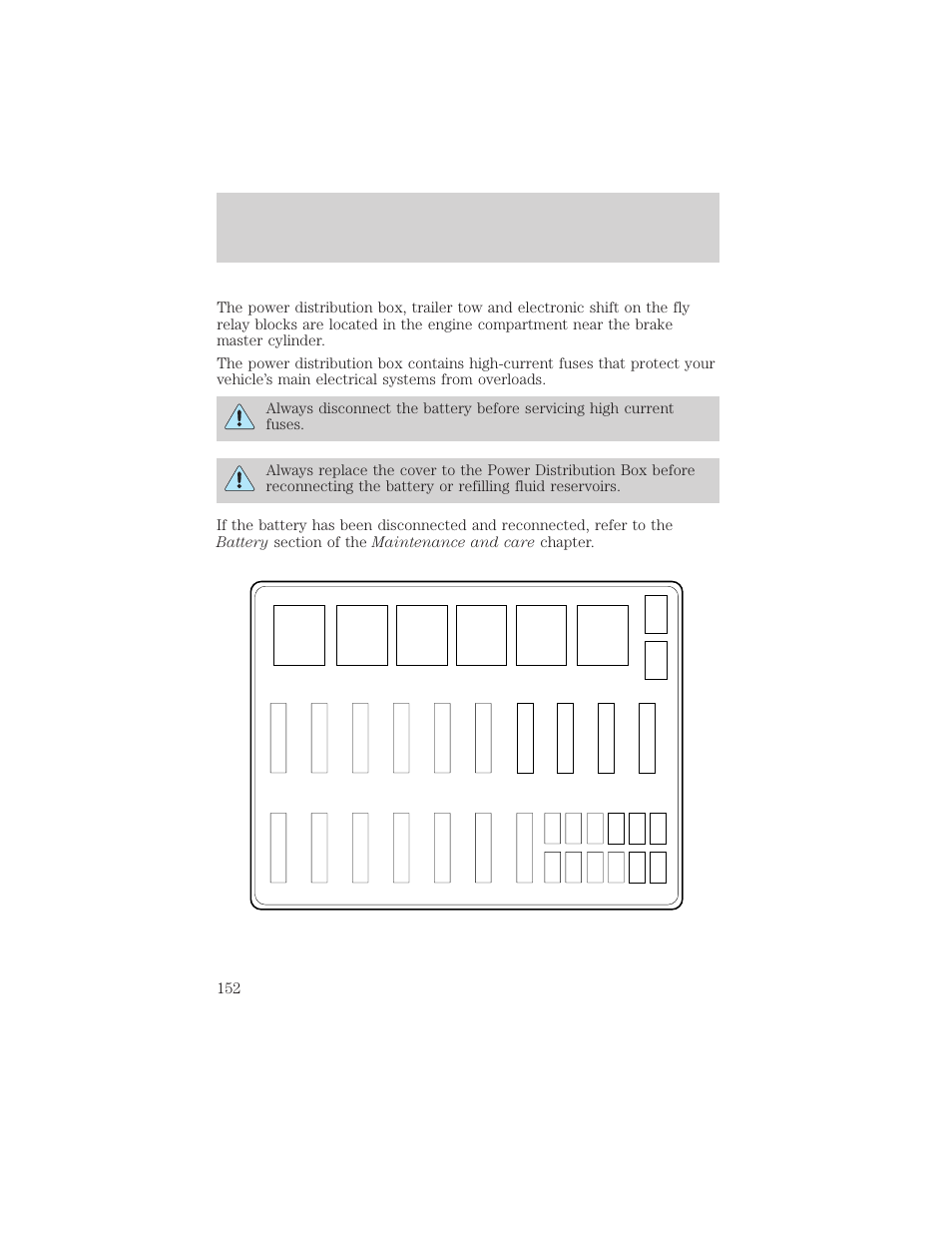 Roadside emergencies | FORD 2000 F-550 v.1 User Manual | Page 152 / 256