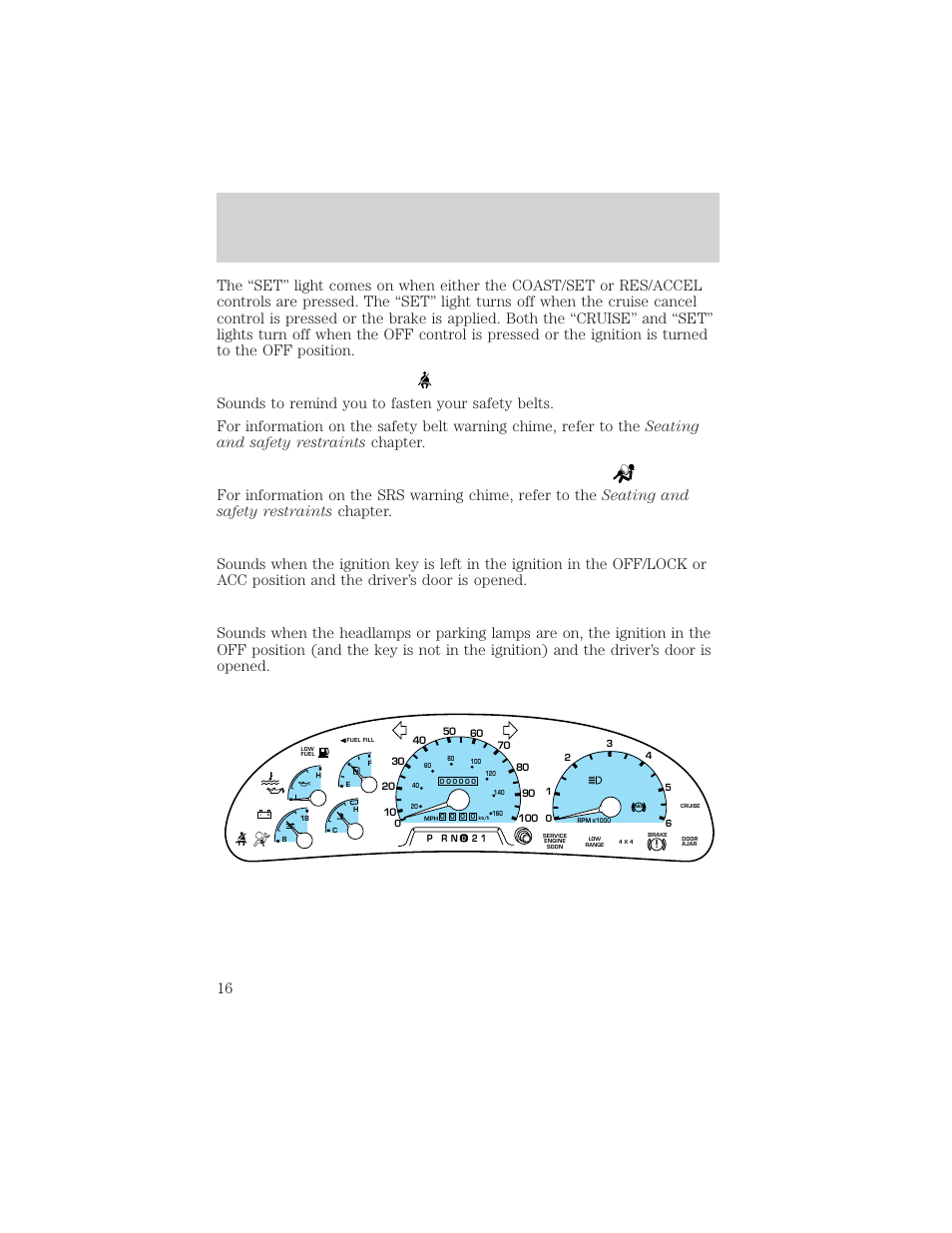 Instrumentation | FORD 2000 F-550 v.1 User Manual | Page 16 / 256