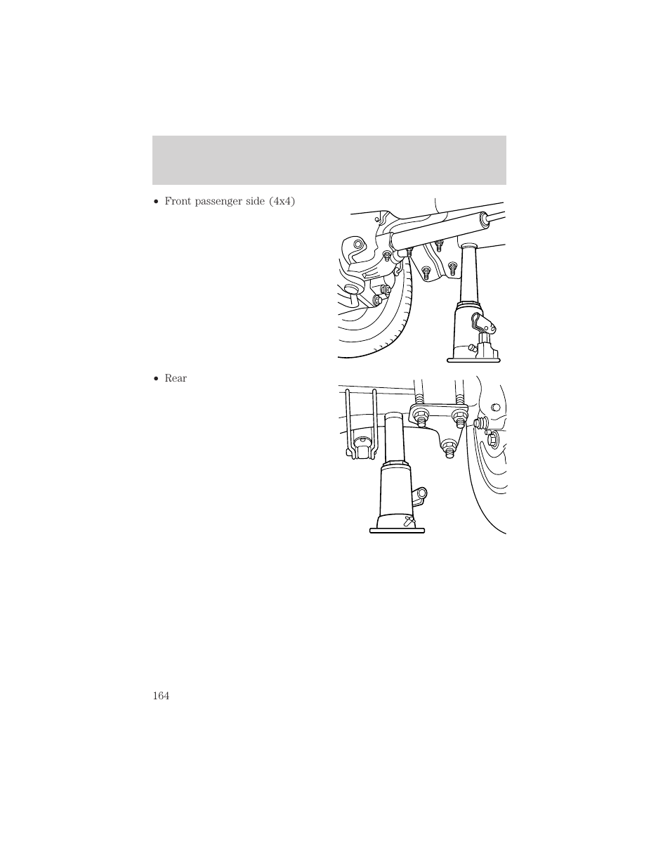 Roadside emergencies | FORD 2000 F-550 v.1 User Manual | Page 164 / 256
