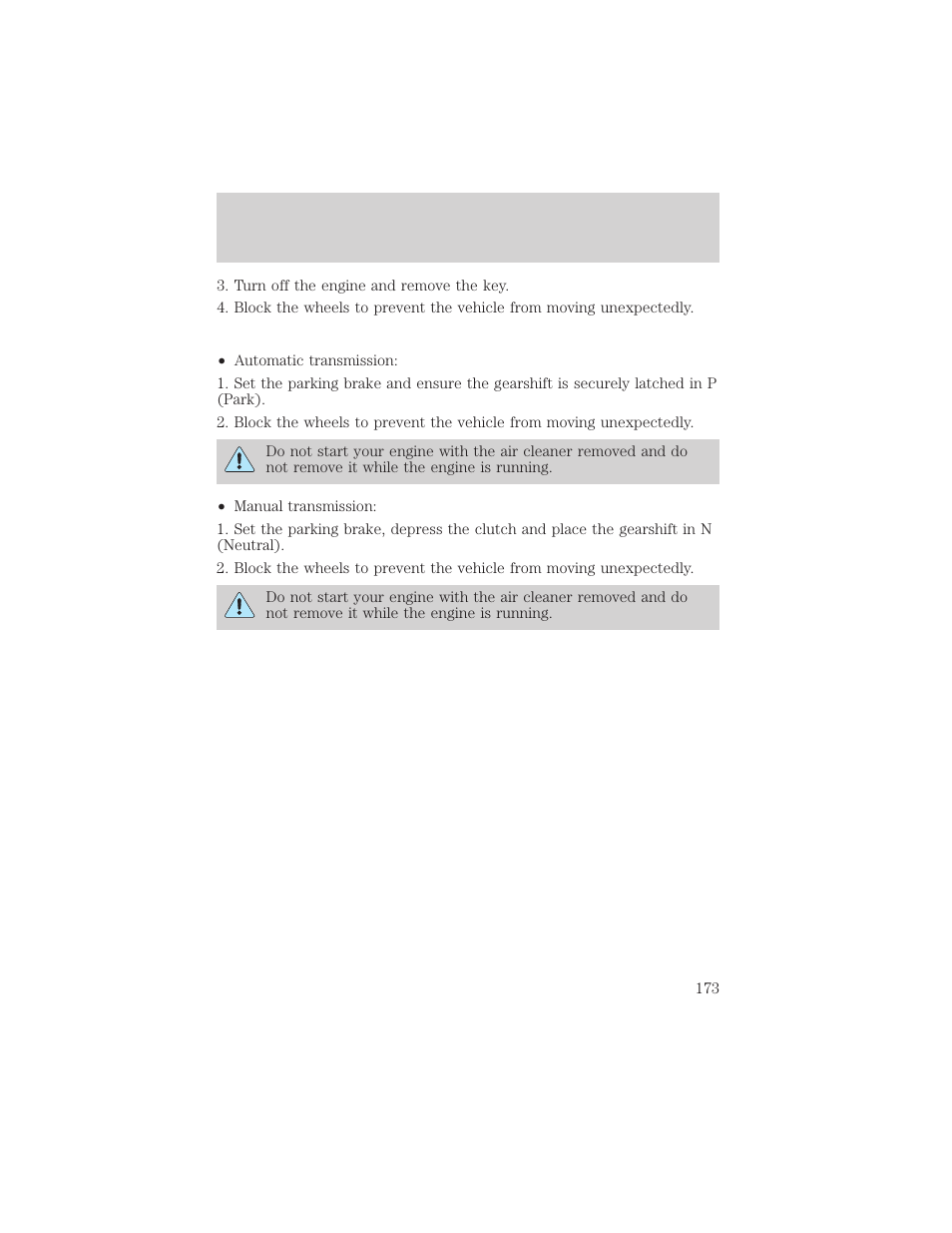 Maintenance and care | FORD 2000 F-550 v.1 User Manual | Page 173 / 256