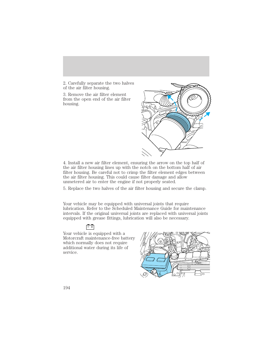 Maintenance and care | FORD 2000 F-550 v.1 User Manual | Page 194 / 256