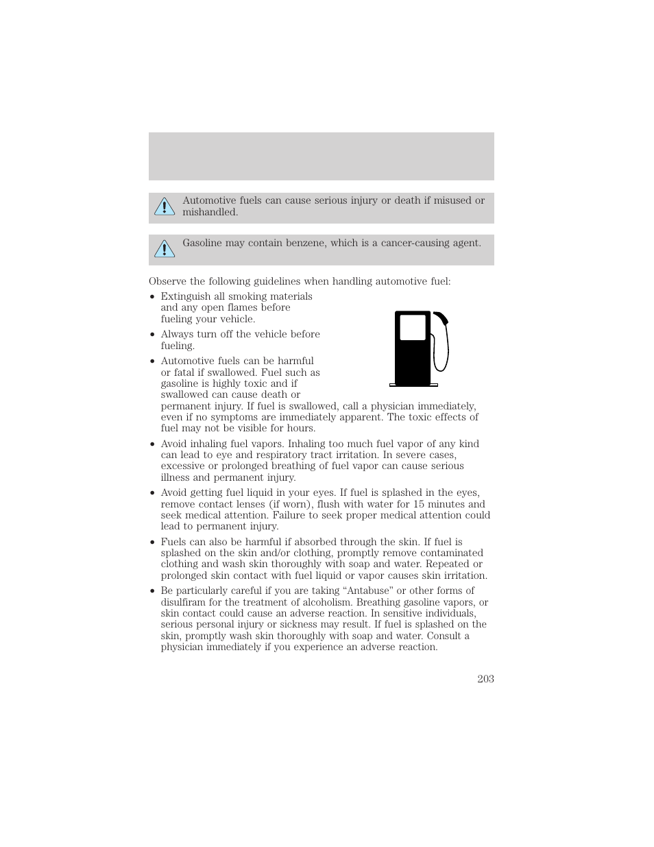 Maintenance and care | FORD 2000 F-550 v.1 User Manual | Page 203 / 256