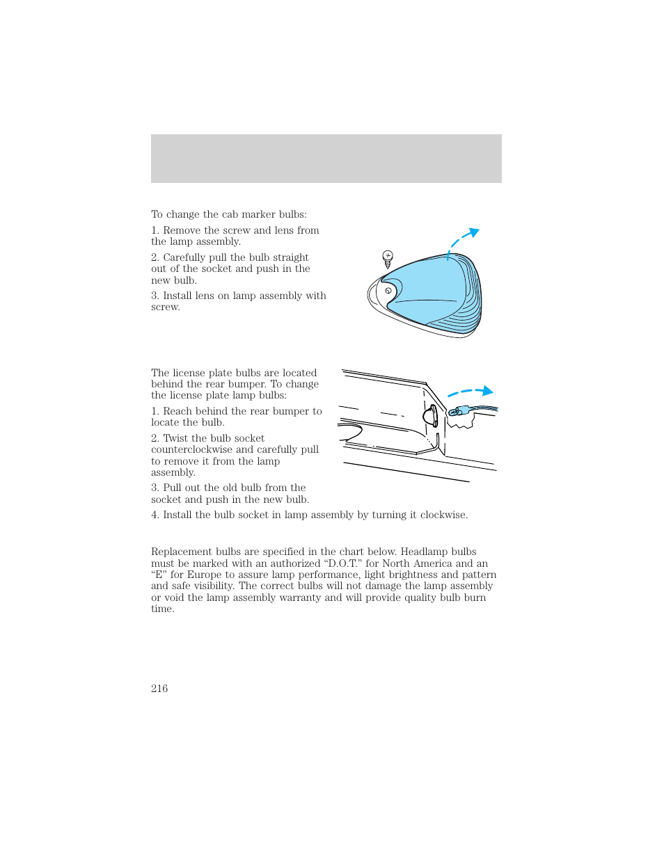 Maintenance and care | FORD 2000 F-550 v.1 User Manual | Page 216 / 256