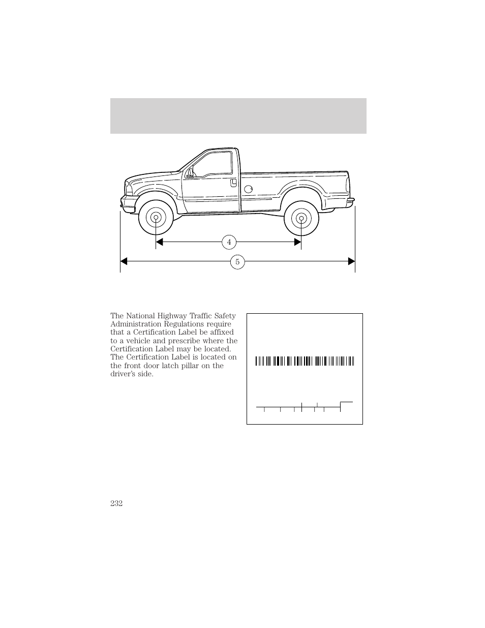 Capacities and specifications | FORD 2000 F-550 v.1 User Manual | Page 232 / 256