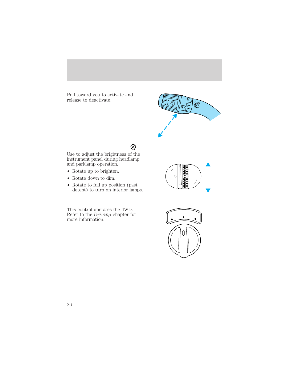 Controls and features | FORD 2000 F-550 v.1 User Manual | Page 26 / 256