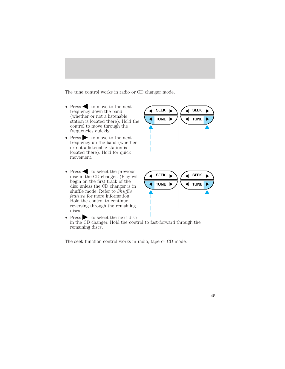 Controls and features | FORD 2000 F-550 v.1 User Manual | Page 45 / 256