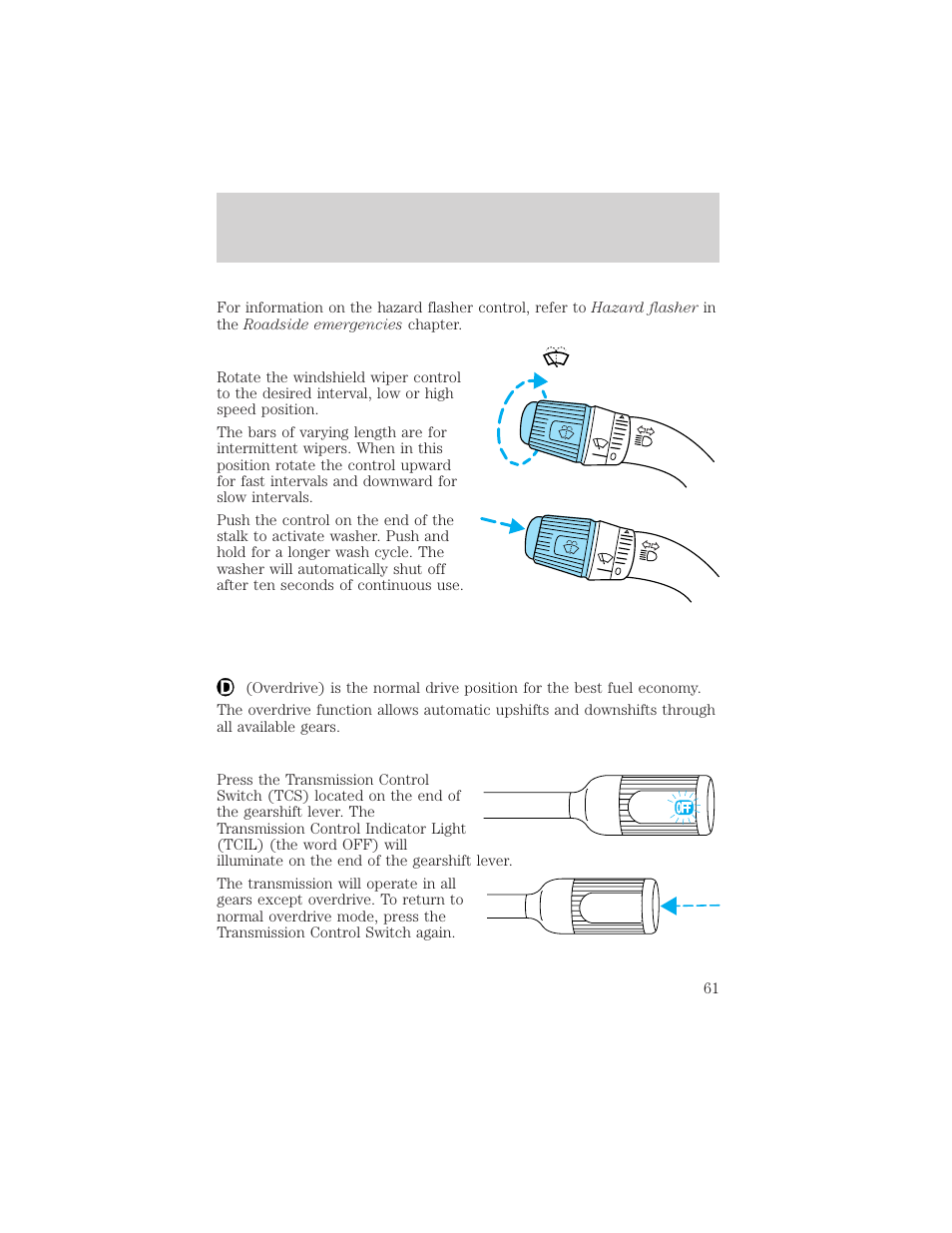 Controls and features | FORD 2000 F-550 v.1 User Manual | Page 61 / 256