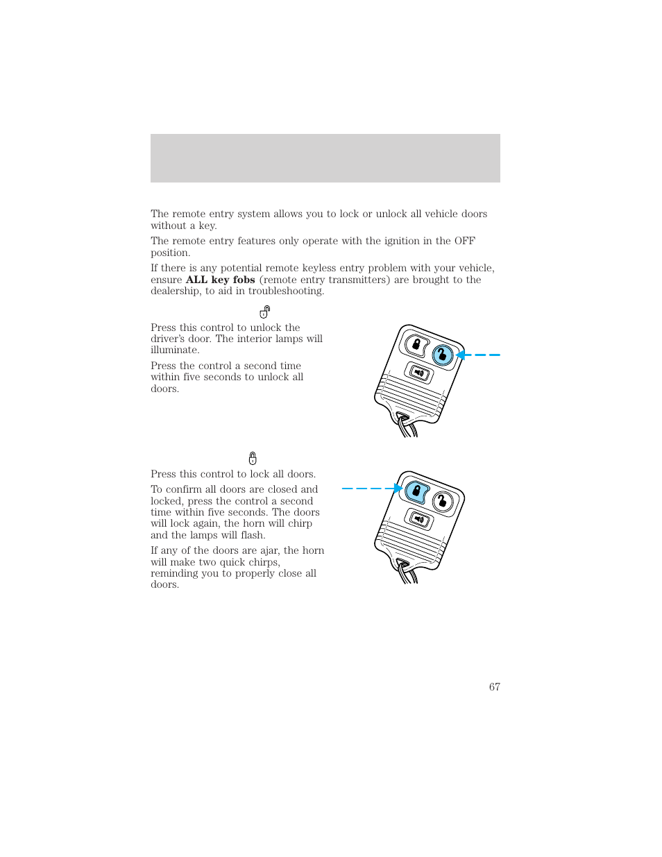 Controls and features | FORD 2000 F-550 v.1 User Manual | Page 67 / 256