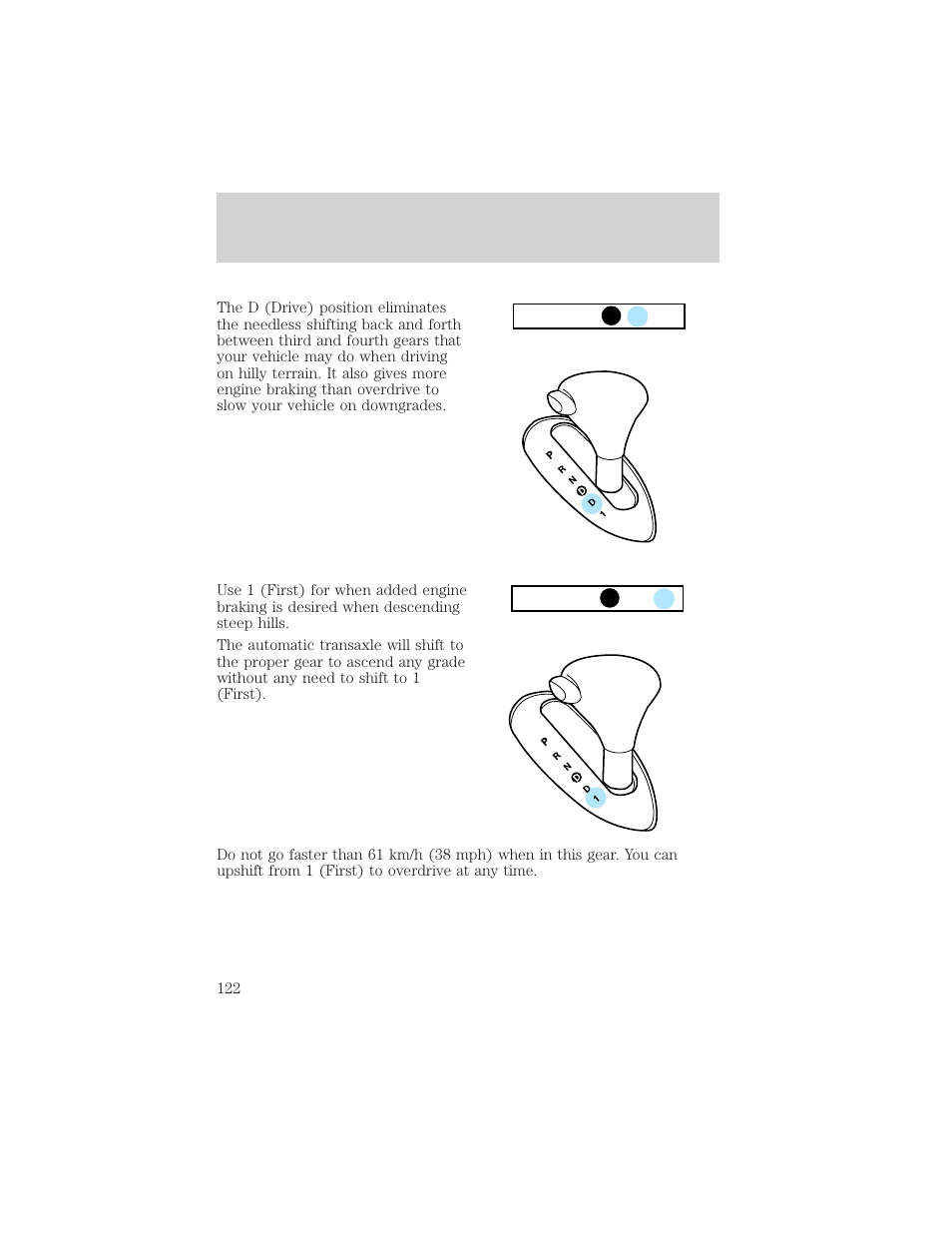 Driving | FORD 2000 Taurus User Manual | Page 122 / 232