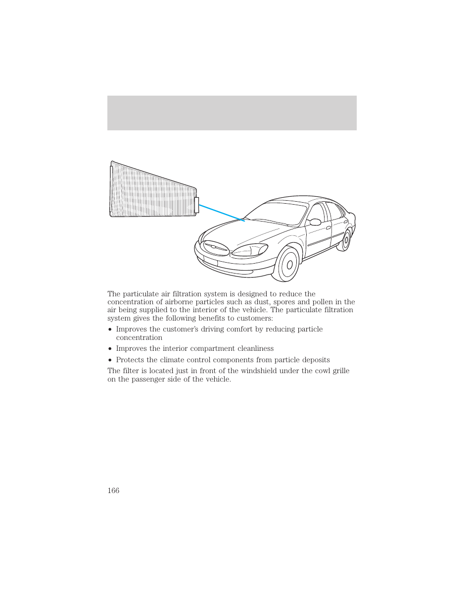 Maintenance and care | FORD 2000 Taurus User Manual | Page 166 / 232