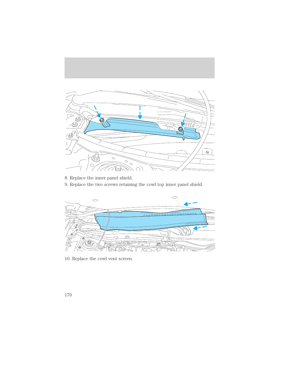 Maintenance and care | FORD 2000 Taurus User Manual | Page 170 / 232