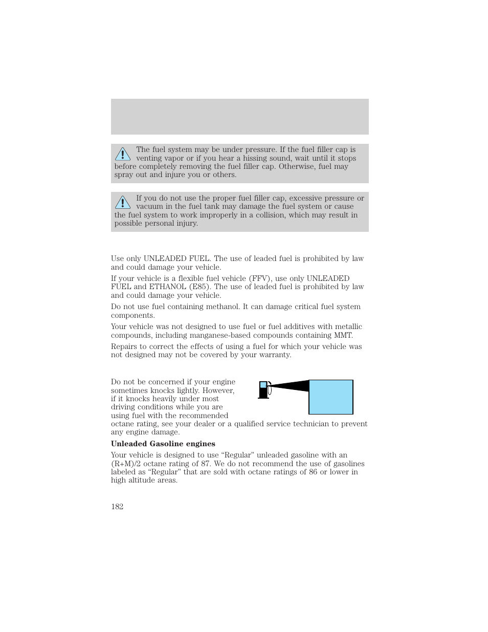 FORD 2000 Taurus User Manual | Page 182 / 232