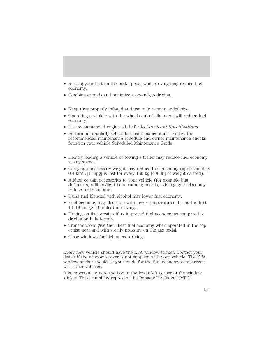 Maintenance and care | FORD 2000 Taurus User Manual | Page 187 / 232