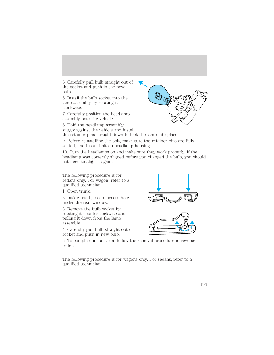 Maintenance and care | FORD 2000 Taurus User Manual | Page 193 / 232