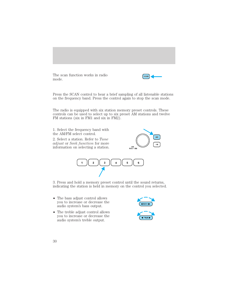 Controls and features | FORD 2000 Taurus User Manual | Page 30 / 232