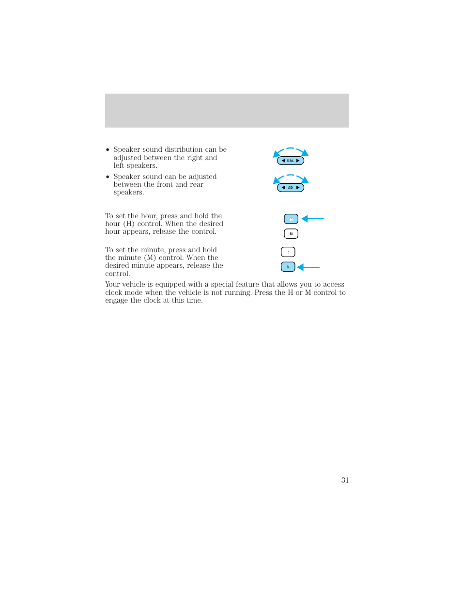 Controls and features | FORD 2000 Taurus User Manual | Page 31 / 232