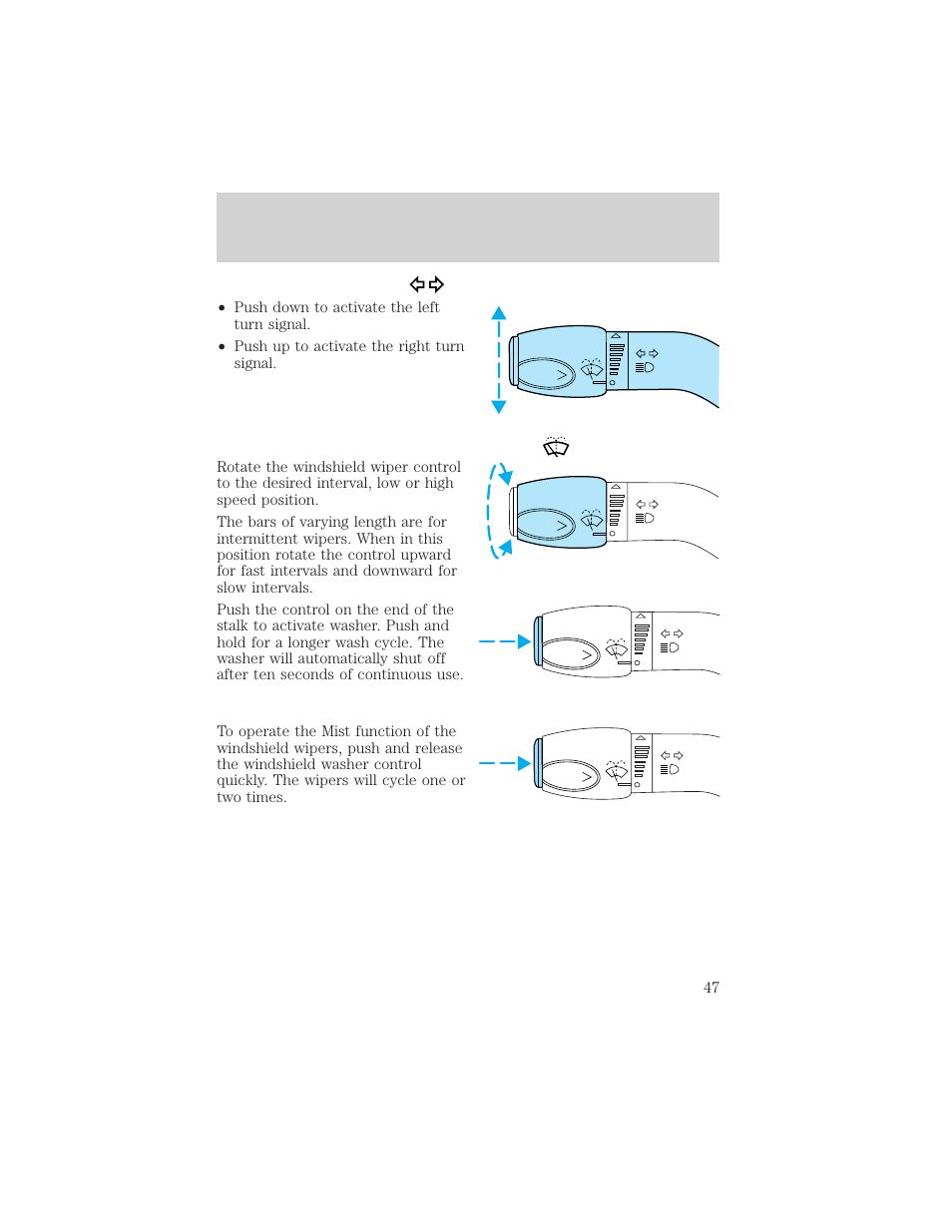 Controls and features | FORD 2000 Taurus User Manual | Page 47 / 232