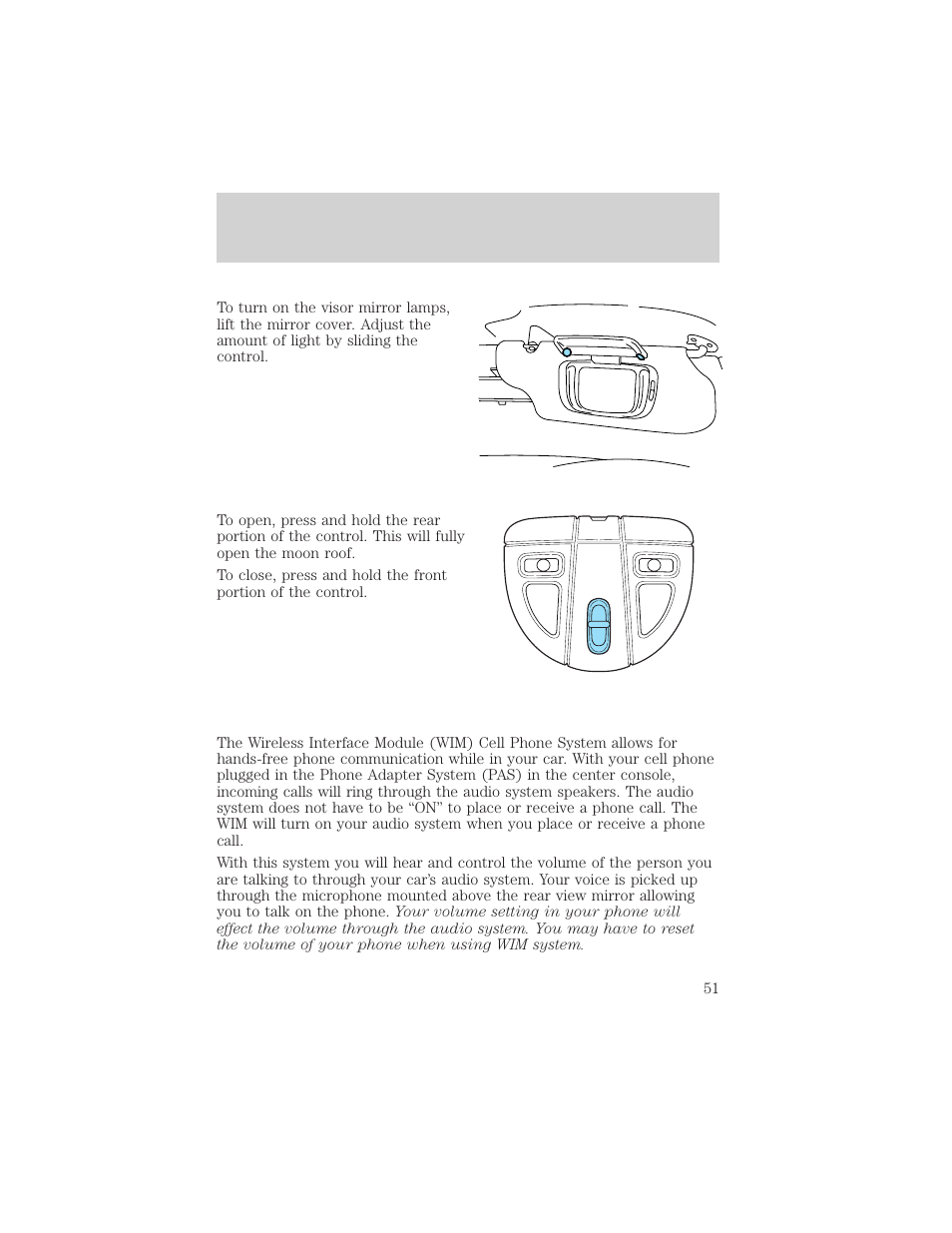 Controls and features | FORD 2000 Taurus User Manual | Page 51 / 232