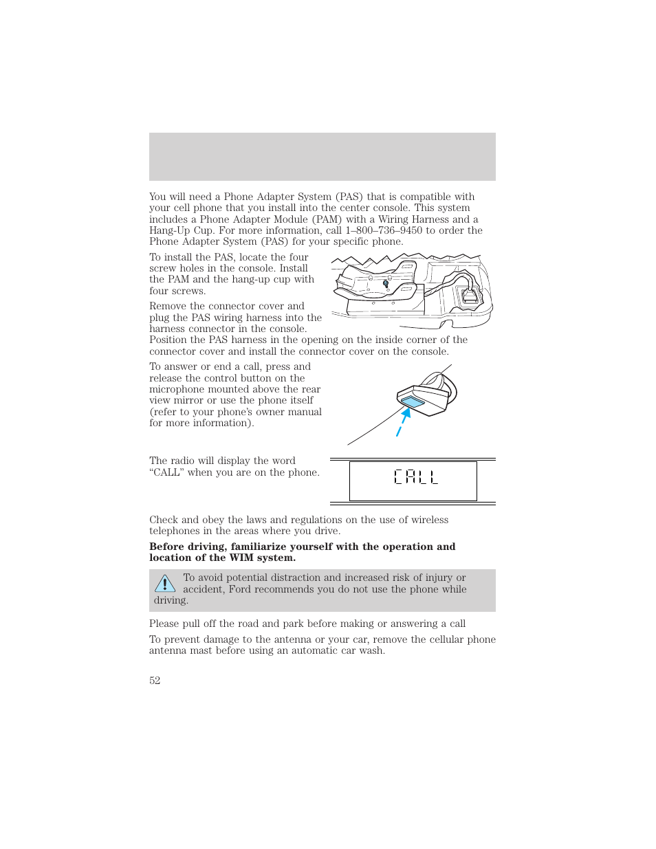 Controls and features | FORD 2000 Taurus User Manual | Page 52 / 232