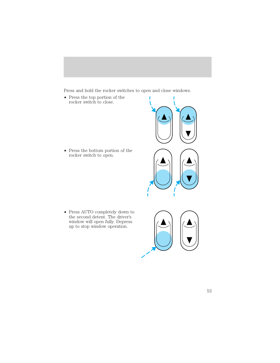 Controls and features | FORD 2000 Taurus User Manual | Page 53 / 232