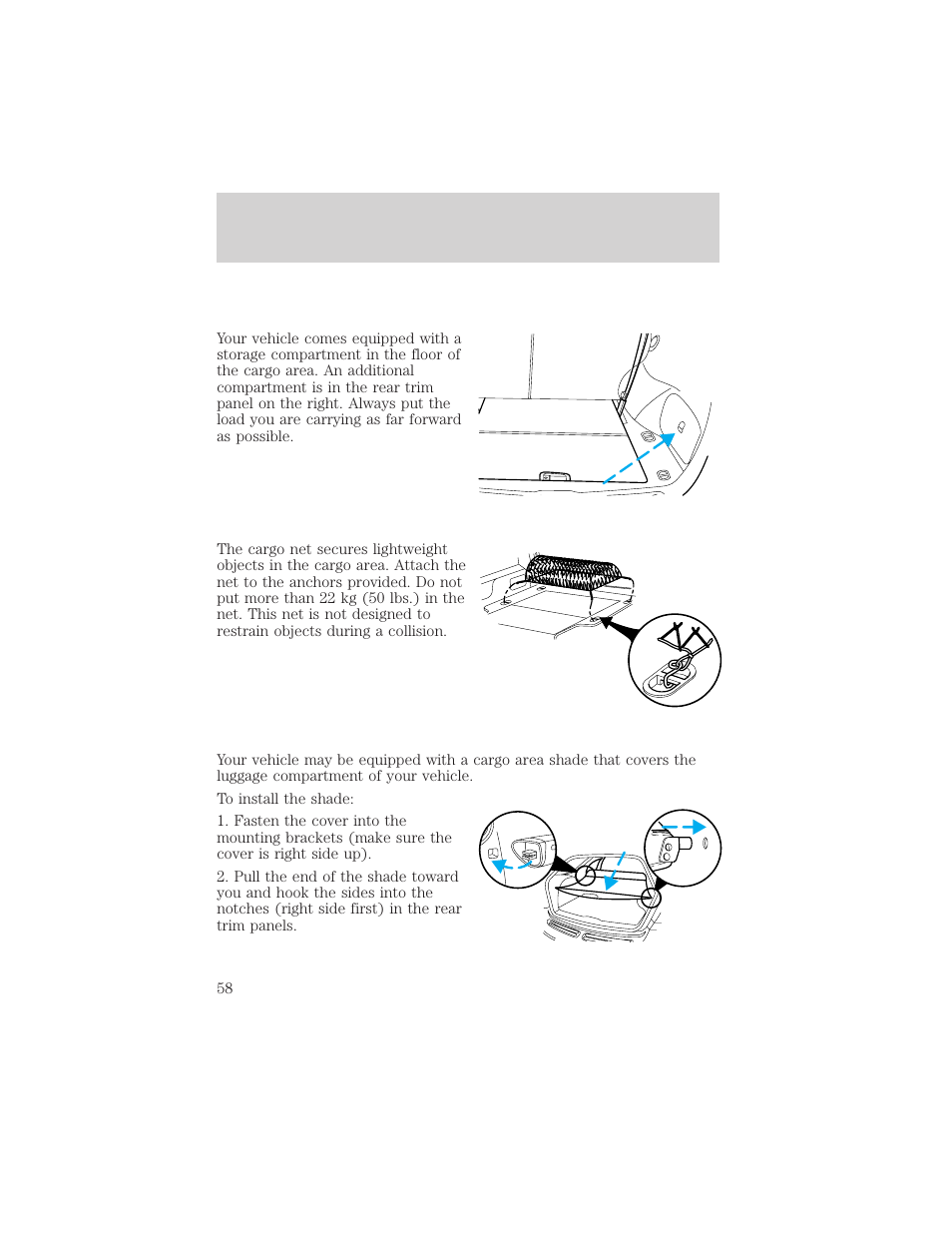 Controls and features | FORD 2000 Taurus User Manual | Page 58 / 232