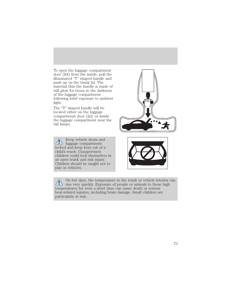 Controls and features | FORD 2000 Taurus User Manual | Page 73 / 232