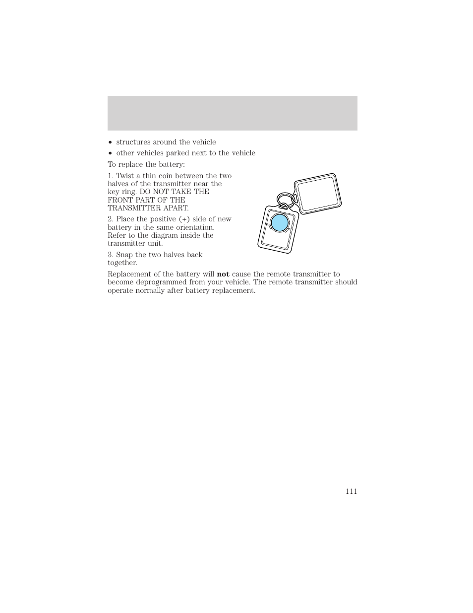 Controls and features | FORD 2000 Windstar User Manual | Page 111 / 280