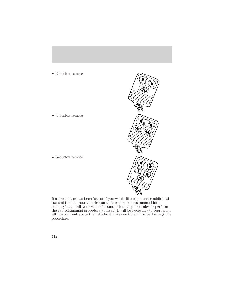 Controls and features | FORD 2000 Windstar User Manual | Page 112 / 280