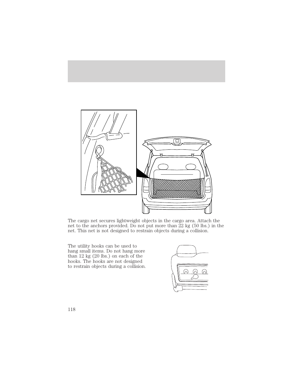 Controls and features | FORD 2000 Windstar User Manual | Page 118 / 280