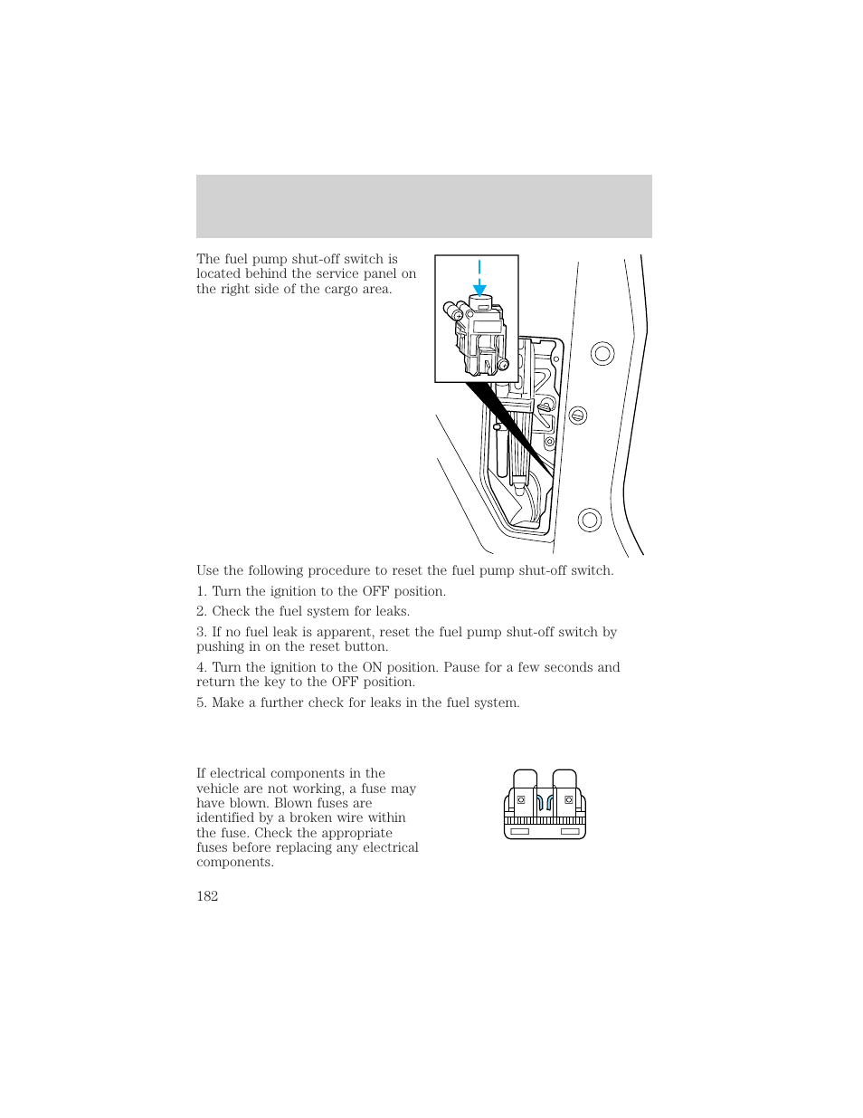 Roadside emergencies | FORD 2000 Windstar User Manual | Page 182 / 280