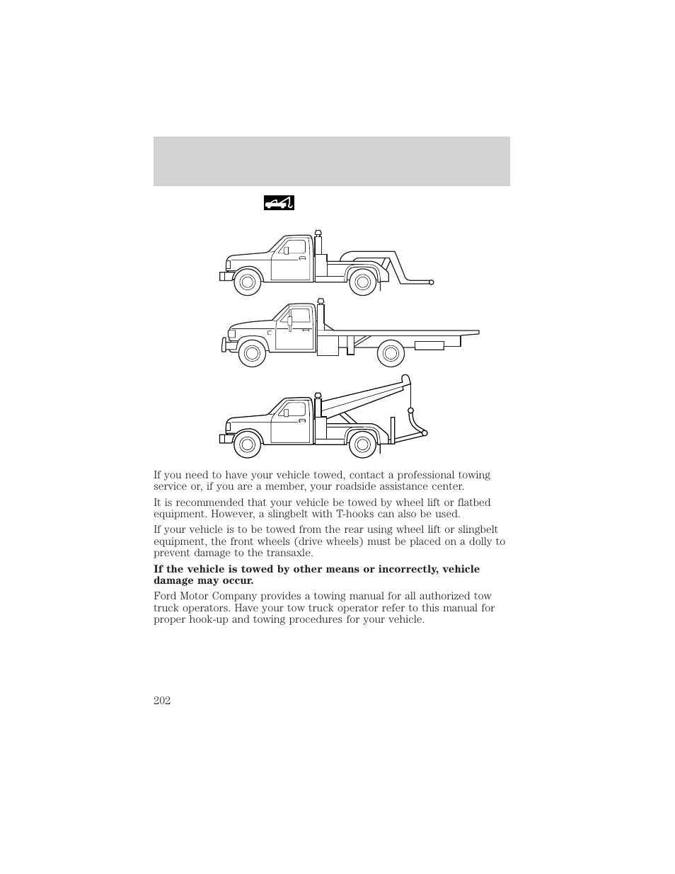 Roadside emergencies | FORD 2000 Windstar User Manual | Page 202 / 280