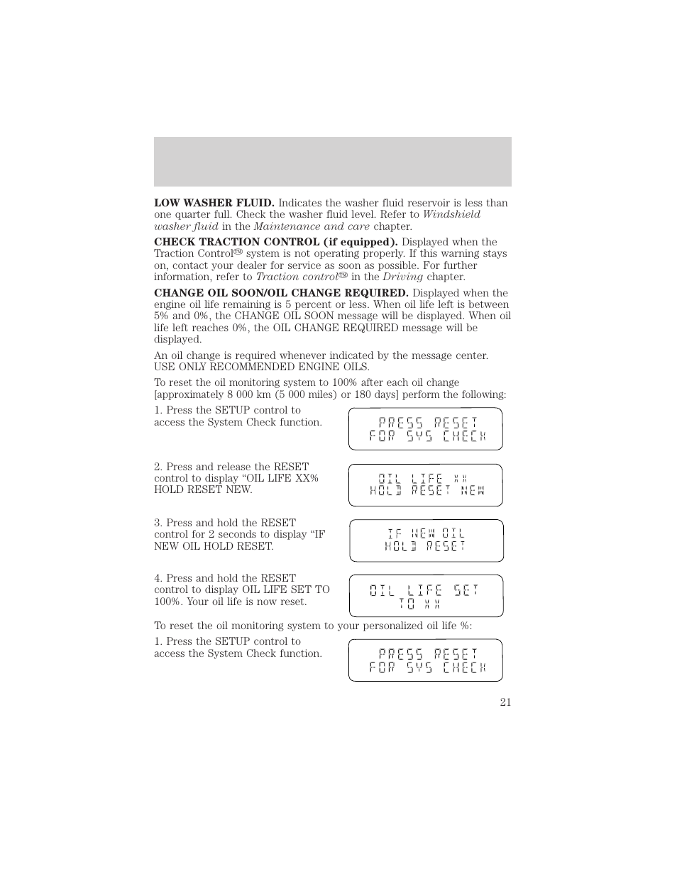 Instrumentation | FORD 2000 Windstar User Manual | Page 21 / 280