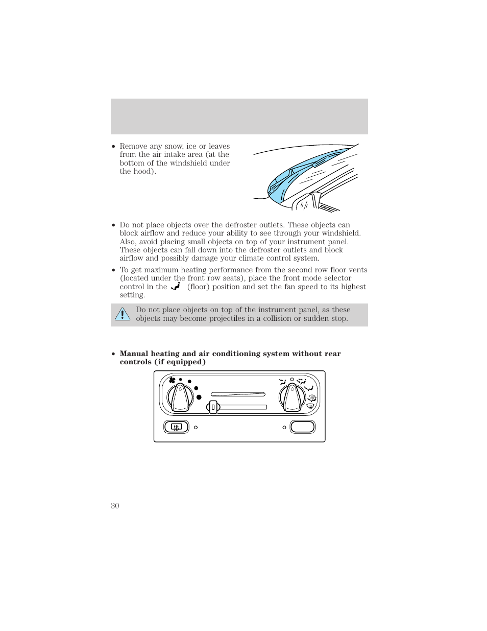 Controls and features | FORD 2000 Windstar User Manual | Page 30 / 280