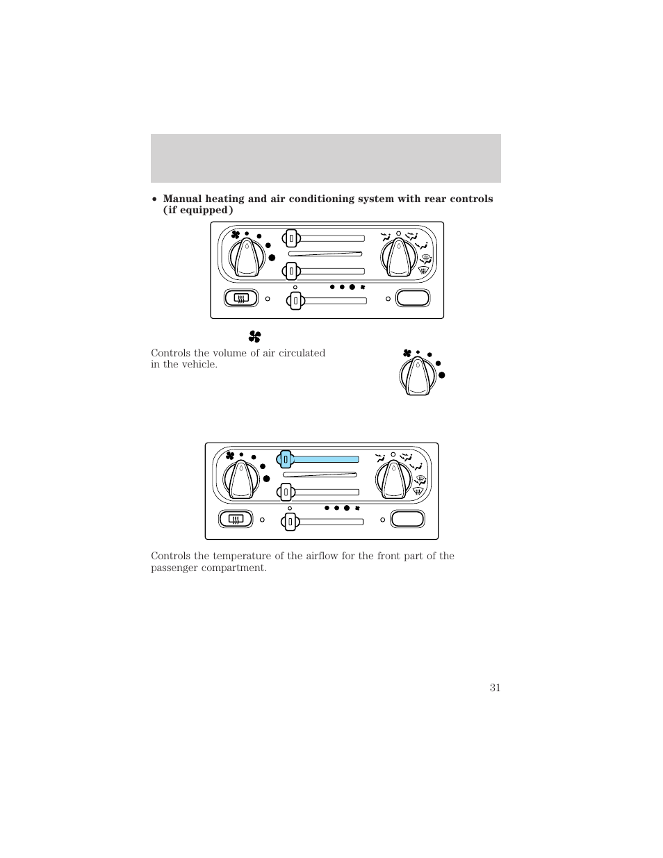 Controls and features | FORD 2000 Windstar User Manual | Page 31 / 280