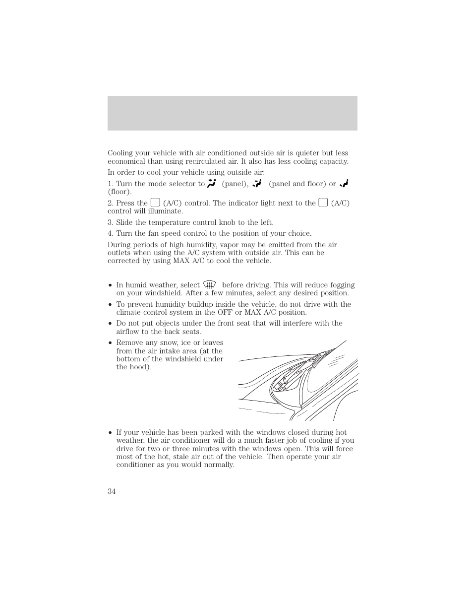 Controls and features | FORD 2000 Windstar User Manual | Page 34 / 280