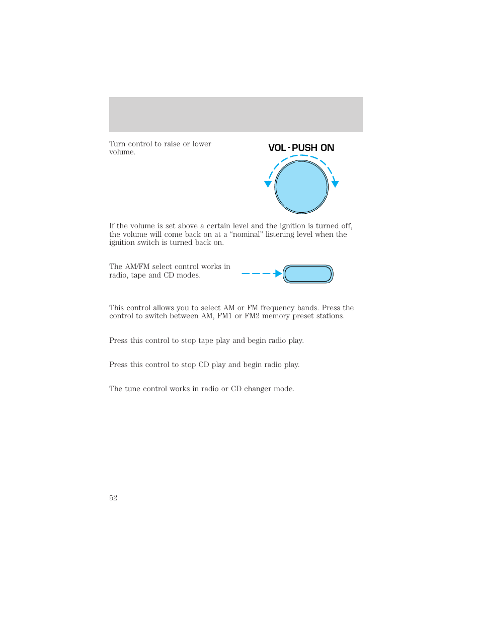 Controls and features | FORD 2000 Windstar User Manual | Page 52 / 280