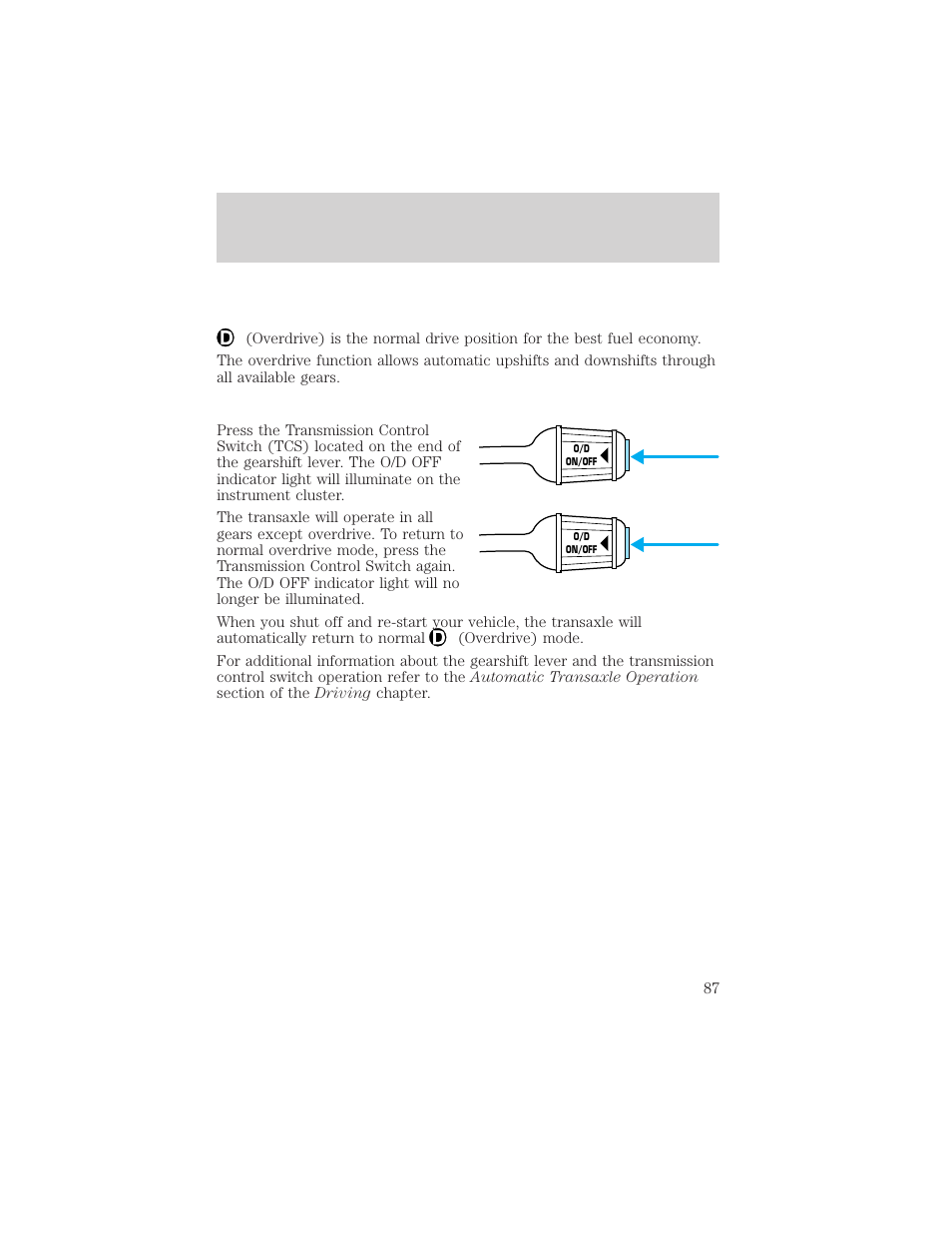 Controls and features | FORD 2000 Windstar User Manual | Page 87 / 280