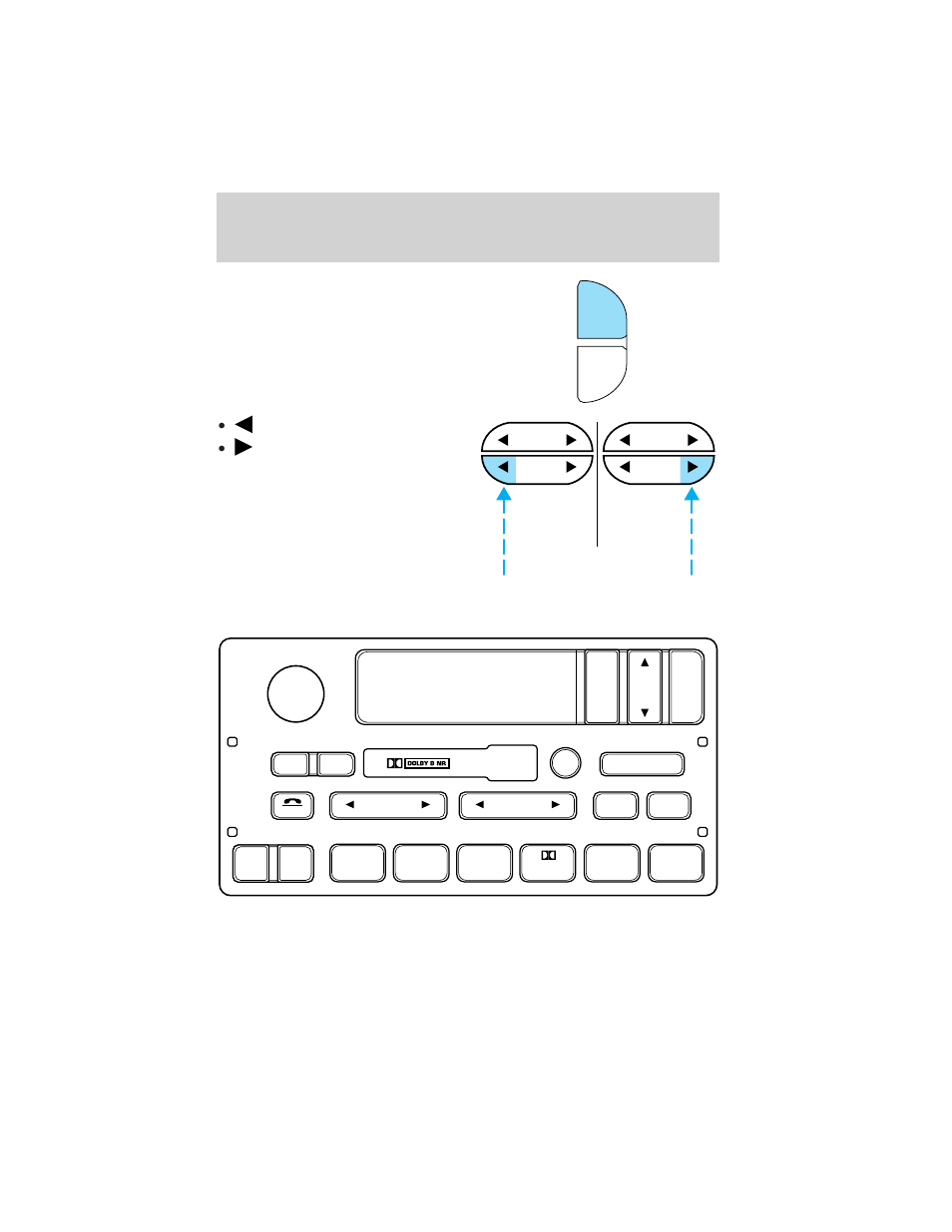 Controls and features, Tape ams | FORD 1999 E-450 User Manual | Page 34 / 208