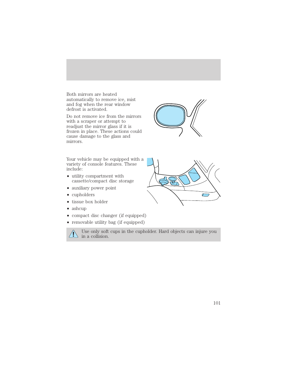 Controls and features | FORD 1999 Explorer User Manual | Page 101 / 264